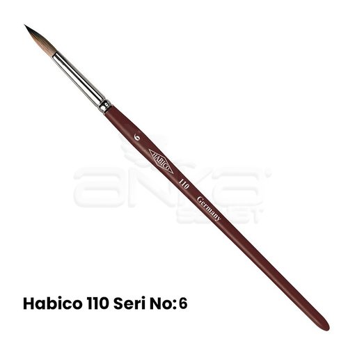 Habico 110 Seri Samur Yuvarlak Uçlu Fırça