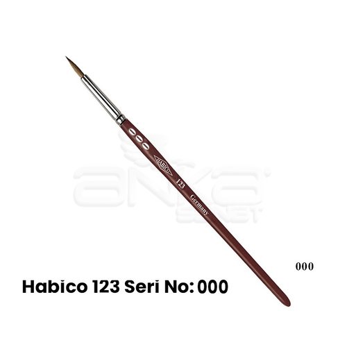 Habico 123 Seri Sentetik Yuvarlak Uçlu Fırça