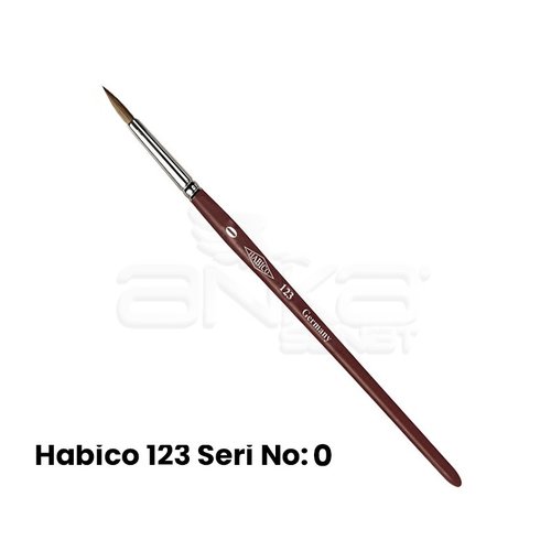 Habico 123 Seri Sentetik Yuvarlak Uçlu Fırça