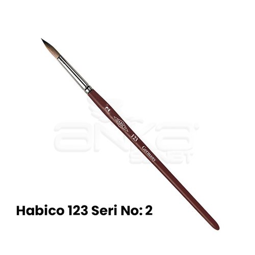 Habico 123 Seri Sentetik Yuvarlak Uçlu Fırça