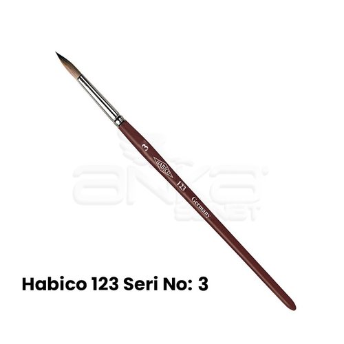 Habico 123 Seri Sentetik Yuvarlak Uçlu Fırça