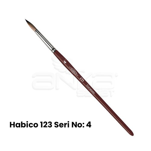 Habico 123 Seri Sentetik Yuvarlak Uçlu Fırça