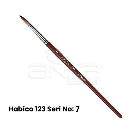 Habico 123 Seri Sentetik Yuvarlak Uçlu Fırça