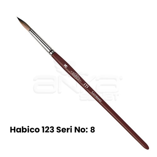 Habico 123 Seri Sentetik Yuvarlak Uçlu Fırça