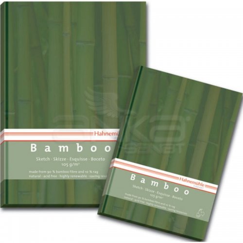 Hahnemühle Bamboo Çizim Defteri Düz Sert Kapak 105g 64 Yaprak