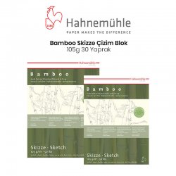 Hahnemühle - Hahnemühle Bamboo Skizze Çizim Blok 105g 30 Yaprak