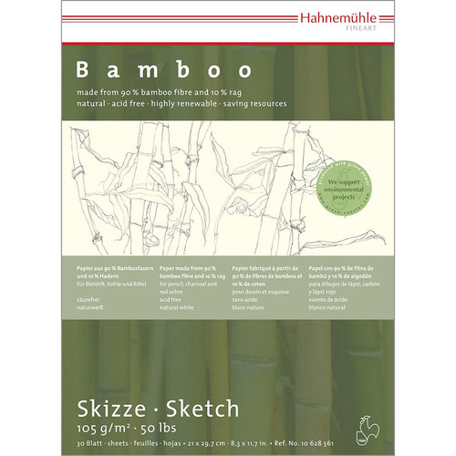 Hahnemühle Bamboo Skizze Çizim Blok 105g 30 Yaprak