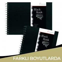 Hahnemühle Black Book 250g 30 Yaprak - Thumbnail