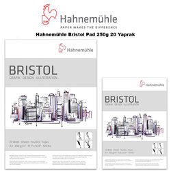 Hahnemühle - Hahnemühle Bristol Pad 250g 20 Yaprak