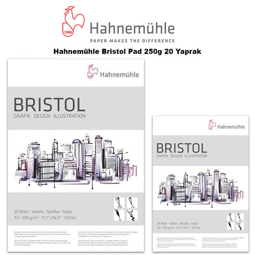 Hahnemühle Bristol Pad 250g 20 Yaprak
