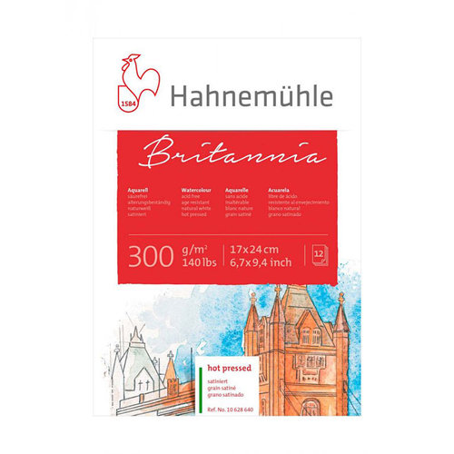 Hahnemühle Britannia Sulu Boya Blokları Hot Pressed 300g 12 Yaprak