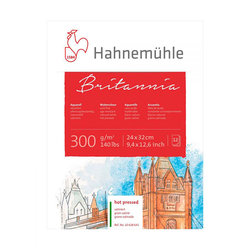 Hahnemühle Britannia Sulu Boya Blokları Hot Pressed 300g 12 Yaprak - Thumbnail