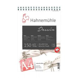 Hahnemühle - Hahnemühle Dessin Skizzenblock Spiralli Eskiz Defteri 150g 25 Yaprak A4