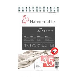 Hahnemühle - Hahnemühle Dessin Skizzenblock Spiralli Eskiz Defteri 150g 25 Yaprak A5