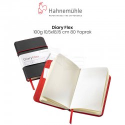 Hahnemühle Diary Flexbook 100g 10.5x18.15cm 80 Yaprak Çizgisiz - Thumbnail