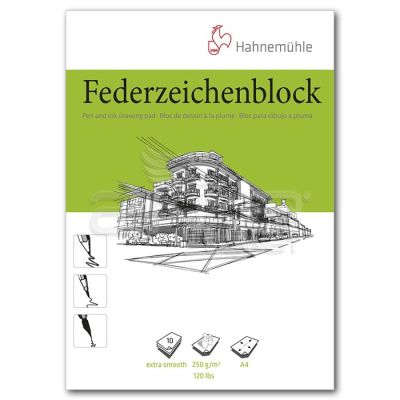 Hahnemühle Federzeichenblock Pen and İnk Drawing Pad A4 250g 10 Yaprak