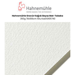 Hahnemühle - Hahnemühle Gravür Kağıdı Beyaz Mat-Tabaka 350g 78x106cm 10lu Kod:10105740