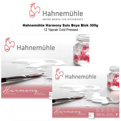 Hahnemühle - Hahnemühle Harmony Sulu Boya Blok 300g 12 Yaprak Cold Pressed