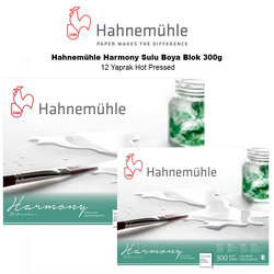 Hahnemühle Harmony Sulu Boya Blok 300g 12 Yaprak Hot Pressed - Thumbnail