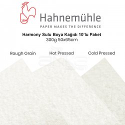 Hahnemühle - Hahnemühle Harmony Sulu Boya Kağıdı 300g 50x65cm 10lu