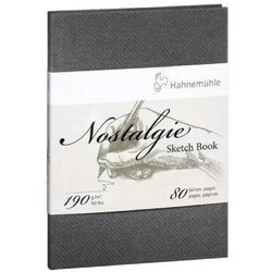 Hahnemühle Nostalgie Sketch Book Çizim Defteri Sert Kapak Dikey 190g 80 Yaprak - Thumbnail