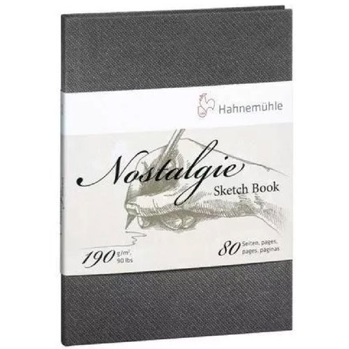 Hahnemühle Nostalgie Sketch Book Çizim Defteri Sert Kapak Dikey 190g 80 Yaprak