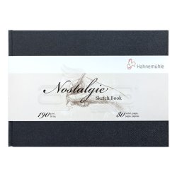 Hahnemühle - Hahnemühle Nostalgie Sketch Book Çizim Defteri Sert Kapak Yatay 190g 80 Yaprak A5