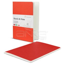 Hahnemühle - Hahnemühle Sketch Note İkili Eskiz Defter Seti 40 Yaprak A4 Kırmızı-Turuncu
