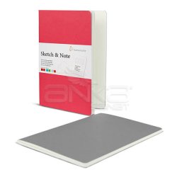 Hahnemühle - Hahnemühle Sketch Note İkili Eskiz Defter Seti 40 Yaprak A5 Pembe-Gri