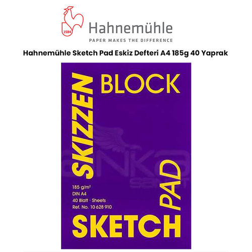 Hahnemühle Sketch Pad Eskiz Defteri A4 185g 40 Yaprak