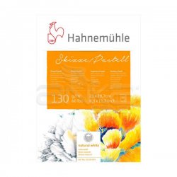 Hahnemühle - Hahnemühle Skizze Pastell Boya Bloğu Natural White A4 130g