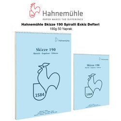 Hahnemühle - Hahnemühle Skizze 190 Spiralli Eskiz Defteri 190g 50 Yaprak