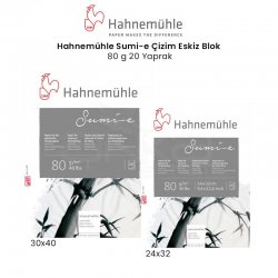 Hahnemühle Sumi-e Çizim Eskiz Blok 80g 20 Yaprak - Thumbnail