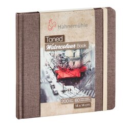 Hahnemühle - Hahnemühle Toned Beige Watercolour Book 14x14cm 30 Yaprak 200g