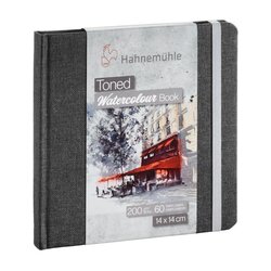 Hahnemühle - Hahnemühle Toned Gray Watercolour Book 14x14cm 30 Yaprak 200g