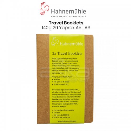 Hahnemühle Travel Booklets 20 Sayfa 140 g