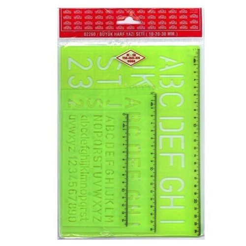 Hatas Büyük Harf Yazı Şablonu 20mm 02258
