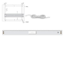 Hatas - Hatas Ekonomik Mika Paralel Cetvel 65cm N:01230 (1)