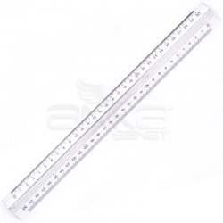 Hatas - Hatas Tribldesimetre Şeffaf Üçgen Ölçekli Cetvel 30cm 0250