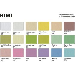 HIMI Jelly Cup Gouache Set Pastel Renkler Guaj Boya Seti 18 Renk x 30g(Purple Case) - Thumbnail