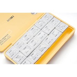 HIMI Jelly Cup Gouache Set Metalik Renk Guaj Boya Seti 18 Renk x 30g (Yellow Case) - Thumbnail
