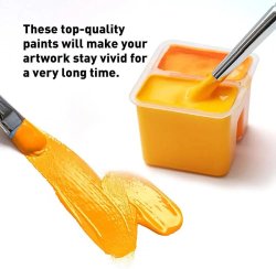 HIMI Twin Cup Gouache Set Guaj Boya Seti 112 Renk x 12g (Ice Blue Case) - Thumbnail