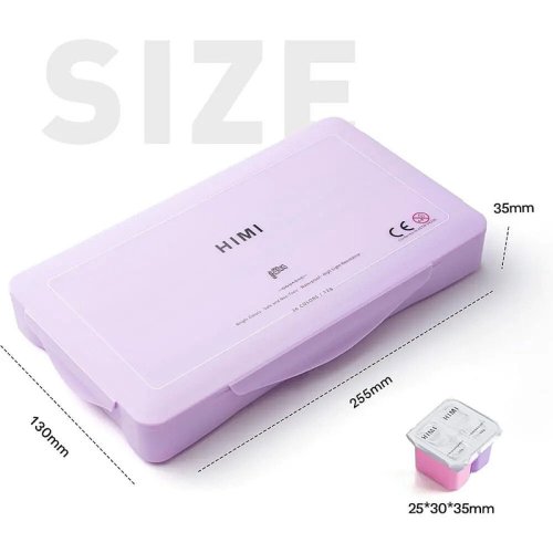 HIMI Twin Cup Gouache Set Guaj Boya Seti 36 Renk x 12g (Purple Case)