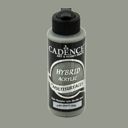 Cadence Hybrid Acrylic For Multisurfaces Tüm Yüzeyler İçin Akrilik Boya 120ml H081 Grafiti Gri Cadence Hybrid Acrylic For Multisurfaces Tüm Yüzeyler İçin Akrilik Boya 120ml H081 Grafiti Gri