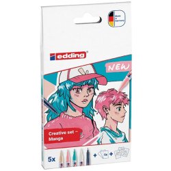 Edding 5300 Akrilik Boyama Markörü 1-2 mm 5li Set Manga - Thumbnail