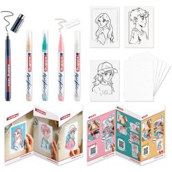 Edding 5300 Akrilik Boyama Markörü 1-2 mm 5li Set Manga - Thumbnail