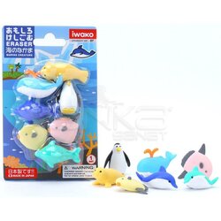 Anka Art - Iwako Puzzle Silgi 7li Marine Animals