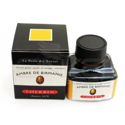 J.Herbin Dolma Kalem Mürekkebi Cam Şişe 30ml-Amber - Amber