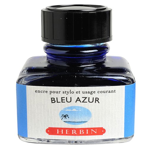 J.Herbin Dolma Kalem Mürekkebi Cam Şişe 30ml-Azure Blue