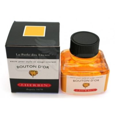 J.Herbin Dolma Kalem Mürekkebi Cam Şişe 30ml-Butter Cup Yellow - Butter Cup Yellow
